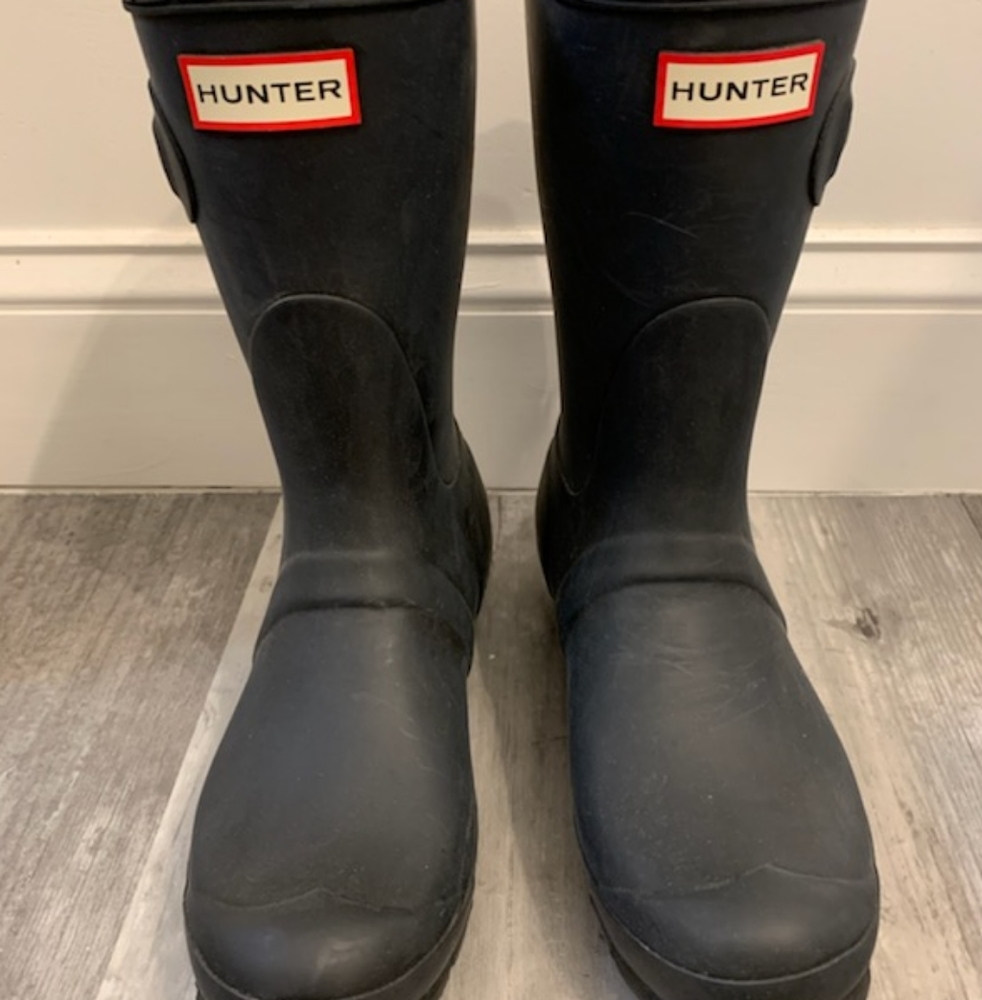Hunter Black Rain Boots 7